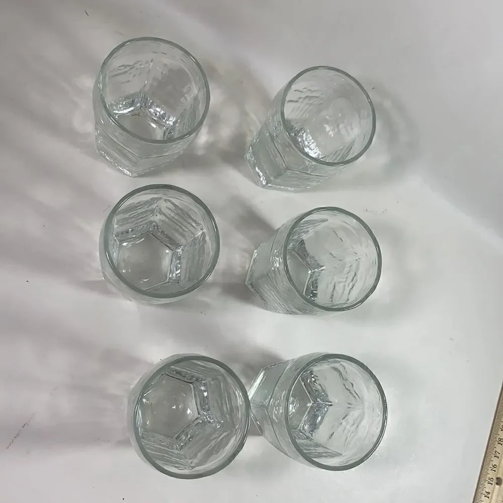 Libbey 6 Piece Set Glass Chivalry Juice Cocktail Rocks Bar Glasses New
